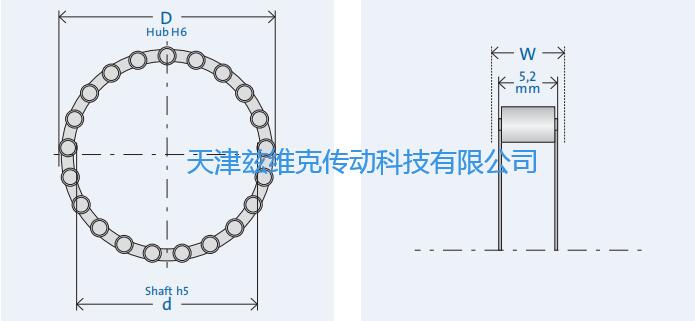 GMNRL488-4單向軸承圖紙