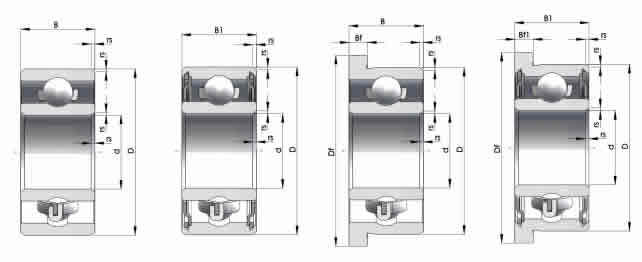 德國HQW深溝球軸承R2A圖紙