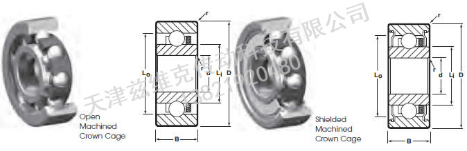 NHBB SSL-1680ZZW06MC 向心軸承圖紙