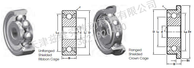 NHBB SSR-2ZZSD513 深溝球軸承圖紙